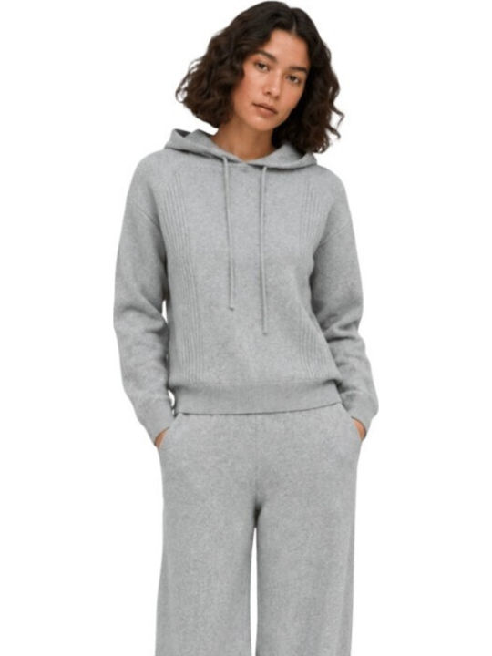Only Women's Hooded Sweatshirt Medium Grey Melange