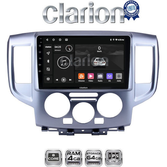 Clarion Gl52685 OEM Мултимедийна Екран Автомобилни Аудио Системи Nissan Nv200 2009> CarPlay AndroidAuto BT GPS WiFi GPRS