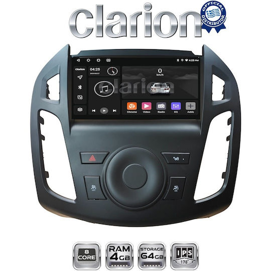Clarion Gl52858b Οθόνη Oem Multimedia Αυτοκινήτου Ford Transit Connect 2013 > 2017 Carplay Androidauto Bt Gps Wifi Gprs