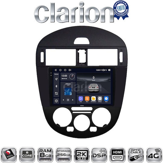 Clarion Gl75648b Екран OEM Мултимедия Автомобилни Аудио Системи Nissan Pulsar 2015 Apple CarPlay Android Auto Bluetooth GPS Вграден Wi-Fi GPRS