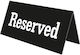 Reserved Επιτραπέζια Σήμανση Μαύρο 10τεμ 6-73311