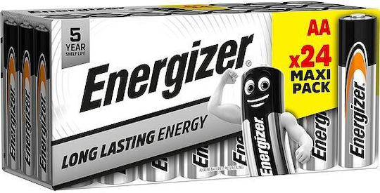 Energizer Batteries Alkaline Aa 24pcs Alkaline Everyday