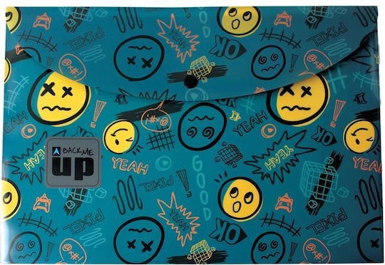 Back Me Up Dosar cu buton pentru hârtie A4