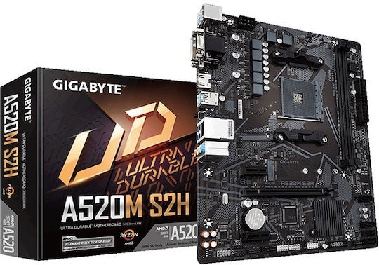 Gigabyte A520M S2HP Motherboard Micro ATX with AMD AM4 Socket