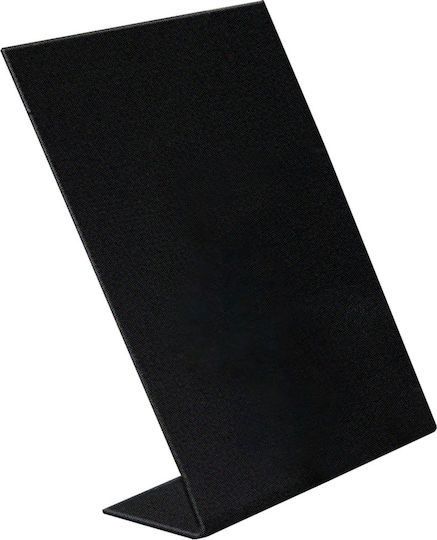 MrPanda Tischschilder Einseitiges Stand mit Neigung Schwarz 7.5x11 5 Stück 6-71002