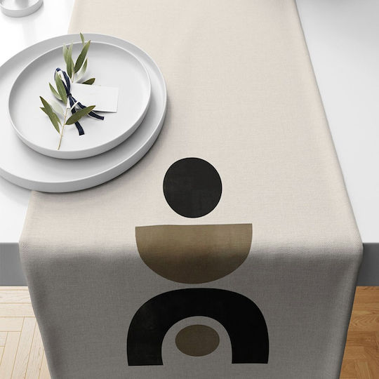 Aberto Design Läufer Mehrfarbig Beige 40x135cm