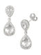 Kontopoulos Silver Dangle Earrings with Stones