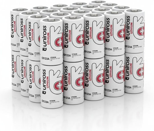 Uniross Lithium Cr123a 3v Battery Ubcr123a 40pcs