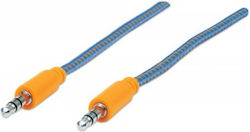 Manhattan Audio Cable Mht394093 3.5 Mm Jack 3.5 Mm Jack 1 M Blue Orange