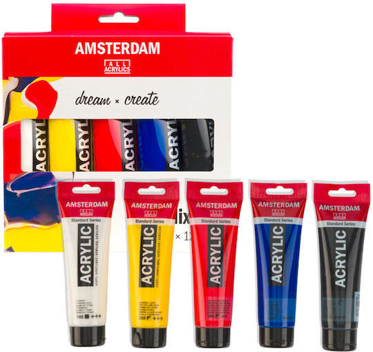 Акрилни Talens Amsterdam 120ml Смесителен Комплект 5 Теми
