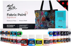 Mont Marte Textile Paint Set 36pcs X 20ml