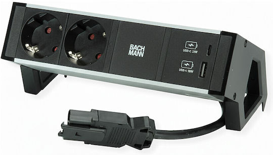 Bachmann Desk2 Πολύπριζο με USB-C
