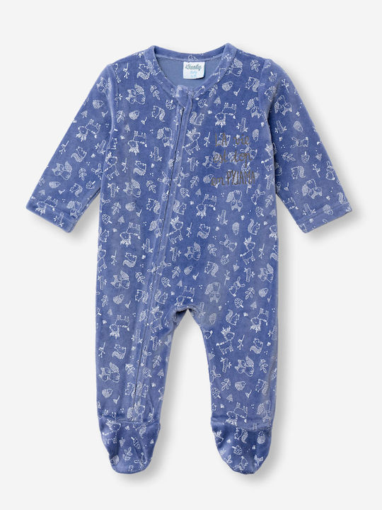 Funky Velvet Blue Onesie