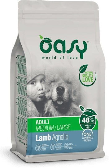Oasy 10kg Ξηρά Τροφή χωρίς Σιτηρά για Ενήλικους Σκύλους Μεσαίων & Μεγαλόσωμων Φυλών