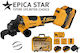 Epica Star EP-11101 Τροχός 115mm Μπαταρίας Brushless με Ρύθμιση Στροφών