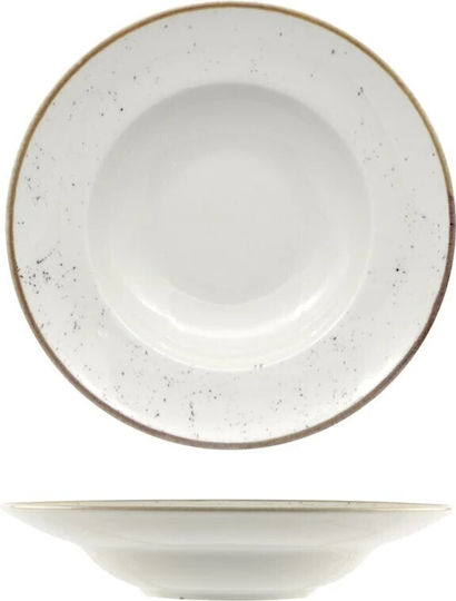Saturnia Plastic Green Pasta Plate with Diameter 26.5cm