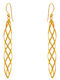 Bizoutaki Silver Gold Plated Dangle Earrings