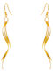 Bizoutaki Dangle Earrings Gold Plated Silver