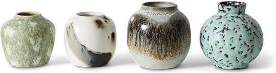 HK Living Set of 4 Ceramic Decorative Vases