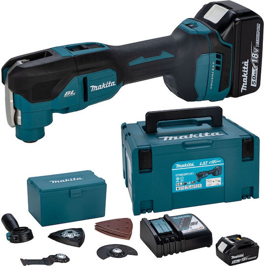 Makita DTM53RTJX1 Παλινδρομικό Πολυεργαλείο Brushless 18V 2x5Ah με Ρύθμιση Ταχύτητας