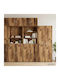 Wall Cabinet Aged Wood 70x42.5x225cm