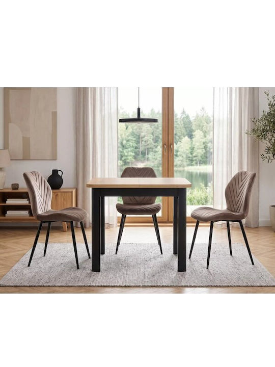Detroit 1008 Square Kitchen Extendable Wooden B...