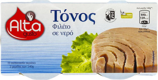 Alta Gusto Tuna Fillet in Water 2x195gr 6-71296