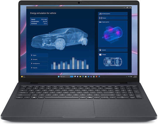 Dell Pro Max 16 MC16255 16" FHD+ (Ryzen AI PRO Seria 300-7 350/32GB/512GB SSD/RTX PRO 500 Blackwell/W11 Pro) Magnetite (Tastatură UK)