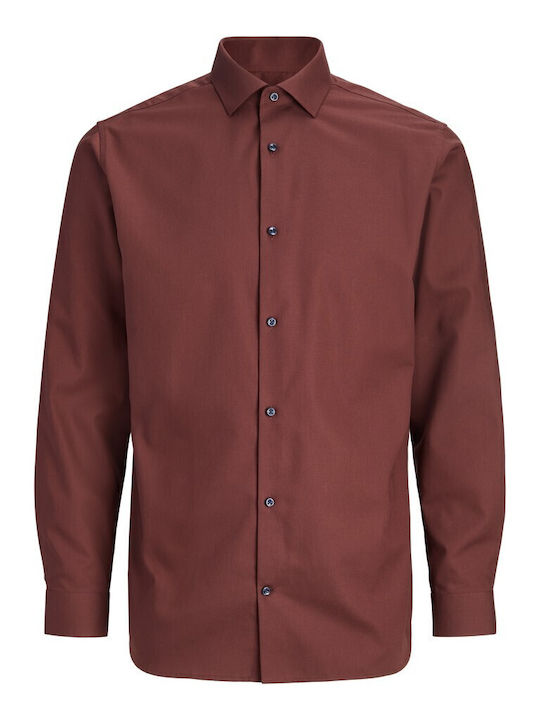 Jack & Jones Μακρυμάνικo Πουκάμισο Bitter Choco...