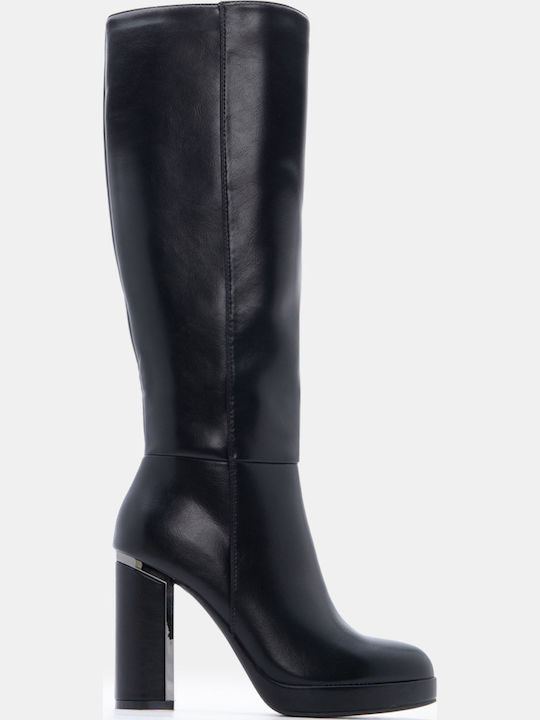 Damenstiefel mit Hohem Absatz Schwarz