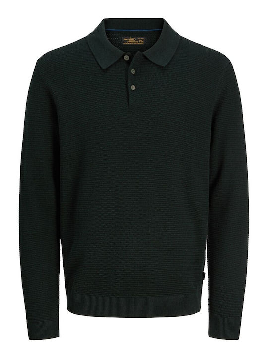 Jack & Jones Polo Bluză Mânecă Lungă Scarab