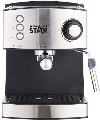 Winning Star Ръчна Еспресо Машина Налягане 15bar Кафяв ST-9702