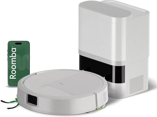iRobot Roomba 115 Combo Прахосмукачка робот с Лазерно Картографиране и Всмукателна мощност 15000Pa Бяла