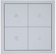 Hdl Recessed Wall Switch Quadruplicate with Grey Frame