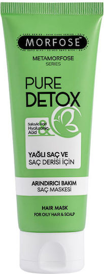 Morfose Metamorfose Pure Detox Μάσκα Μαλλιών Βαθιάς Αποτοξίνωσης, 75ml