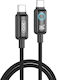 XO Braided / LED USB 2.0 Cable USB-C Male - USB-C 240W PD Blue 1m 16.005.0419
