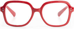 Looplabb Women Reading Glasses +1.50 In Red Colour