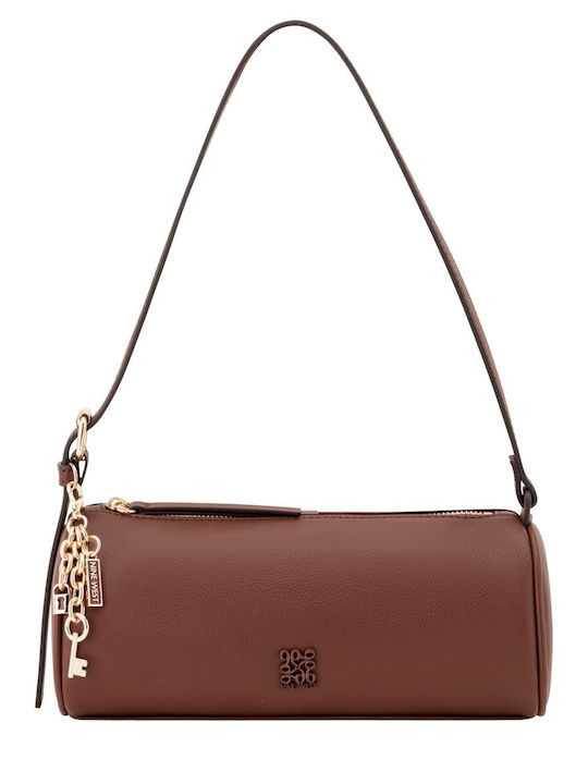 Averelle Women's Shoulder Handbag From Artificial Leather Tabac Brown