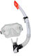 Aquablue Silicone Diving Mask with Snorkel White