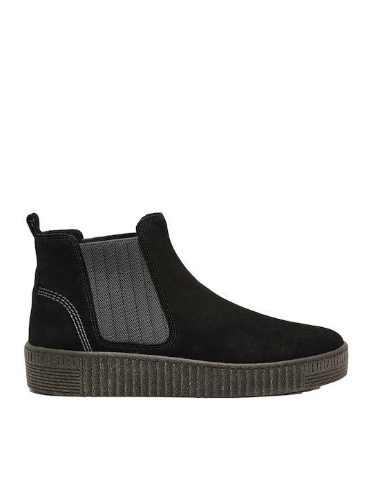 Gabor Leder Damen Stiefeletten Schwarz