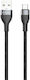 DeTech DeTech USB Type-C Cable Male to USB-A Black 1m