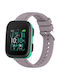 Silicone Gummi-Armband Lila 20mm