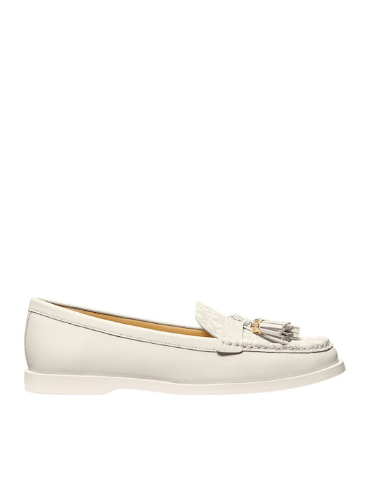 Kiernan Δερμάτινα Γυναικεία Loafers σε Μπεζ Χρώμα