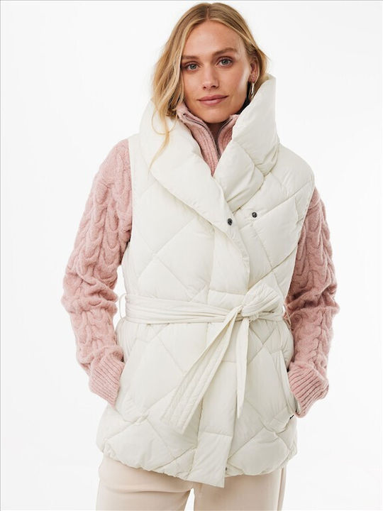 Mexx Women's Jacket for Winter Ecru