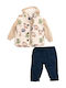 Kids Set with Pants Winter 3 Pieces Beige