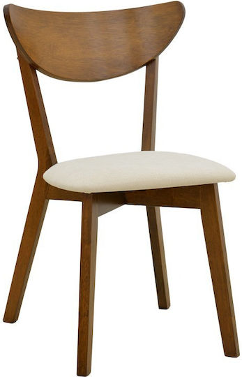 Canon Dining Room Wooden Chairs Walnut 2 Pieces 43x52x83.5cm