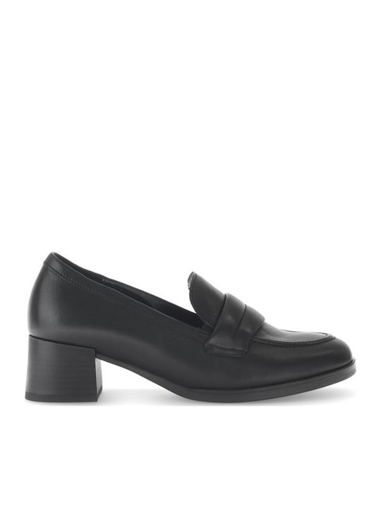 Leather Black Heels