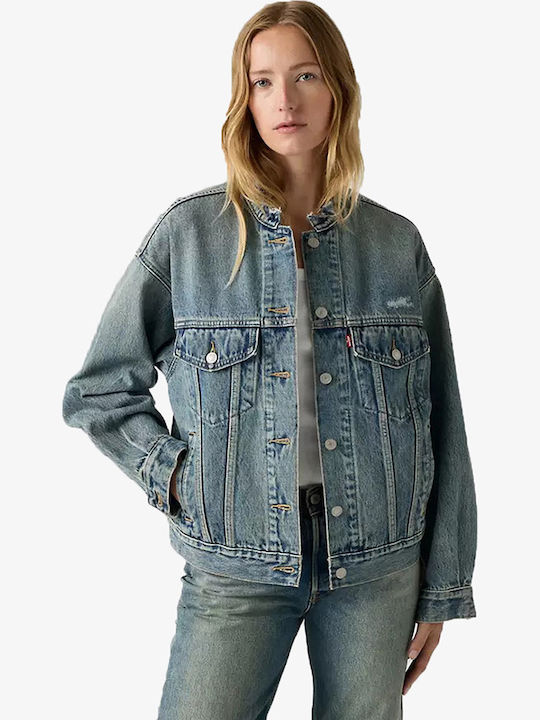 Levi's Trucker Women's Jacket for Winter Blue
