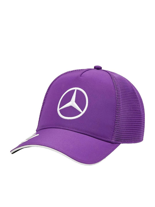 Mercedes Mapf1 Rp Lh Purple Trucker Cap One Size
