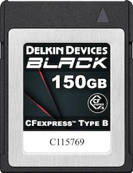 Delkin CFexpress Schwarze R1725/w1530 G3 150GB Speicherkarten Delkin CFexpress Schwarze R1725/w1530 G3 150GB Speicherkarten